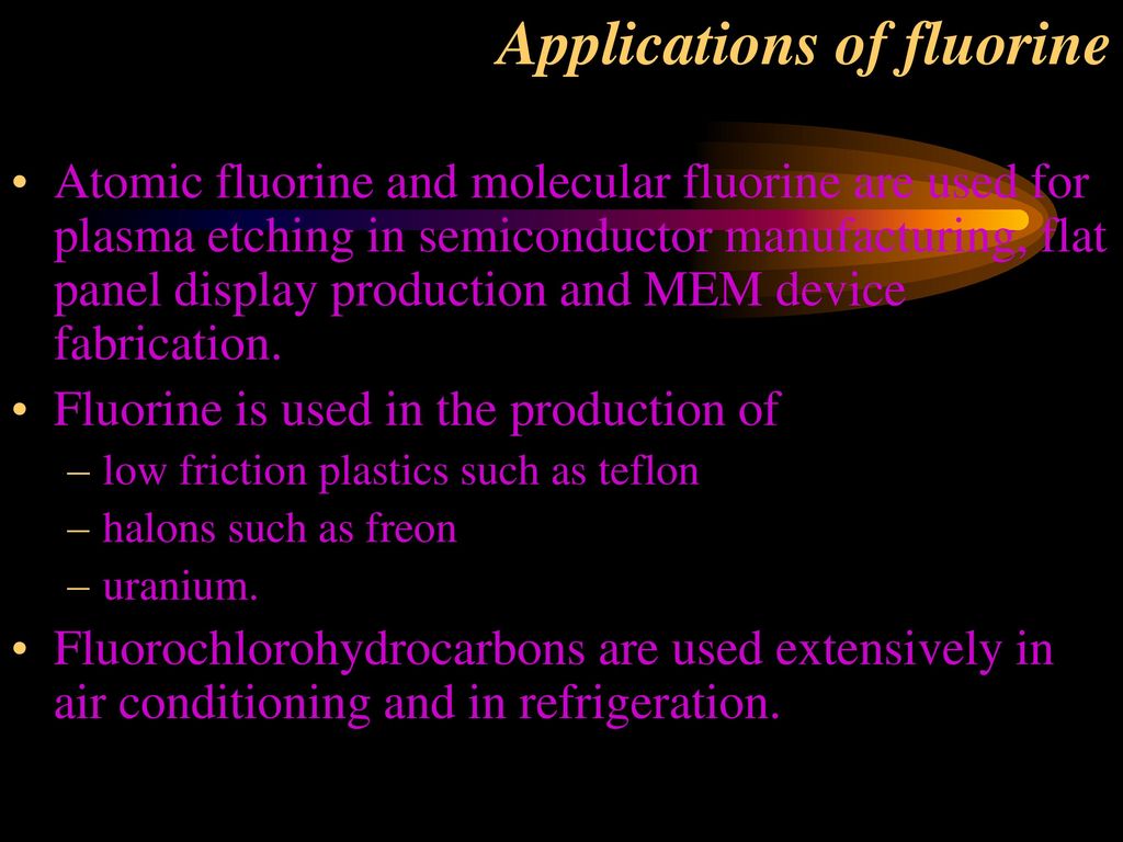 uses of fluorine