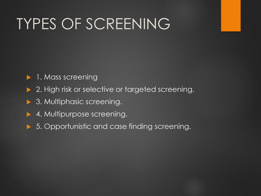 Prevention and Screening - ppt download