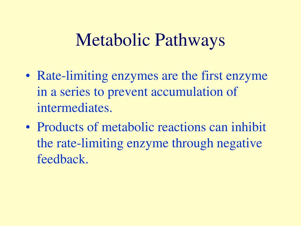 Rate Limiting Enzymes For Central Metabolic Pathways And The Ration Of