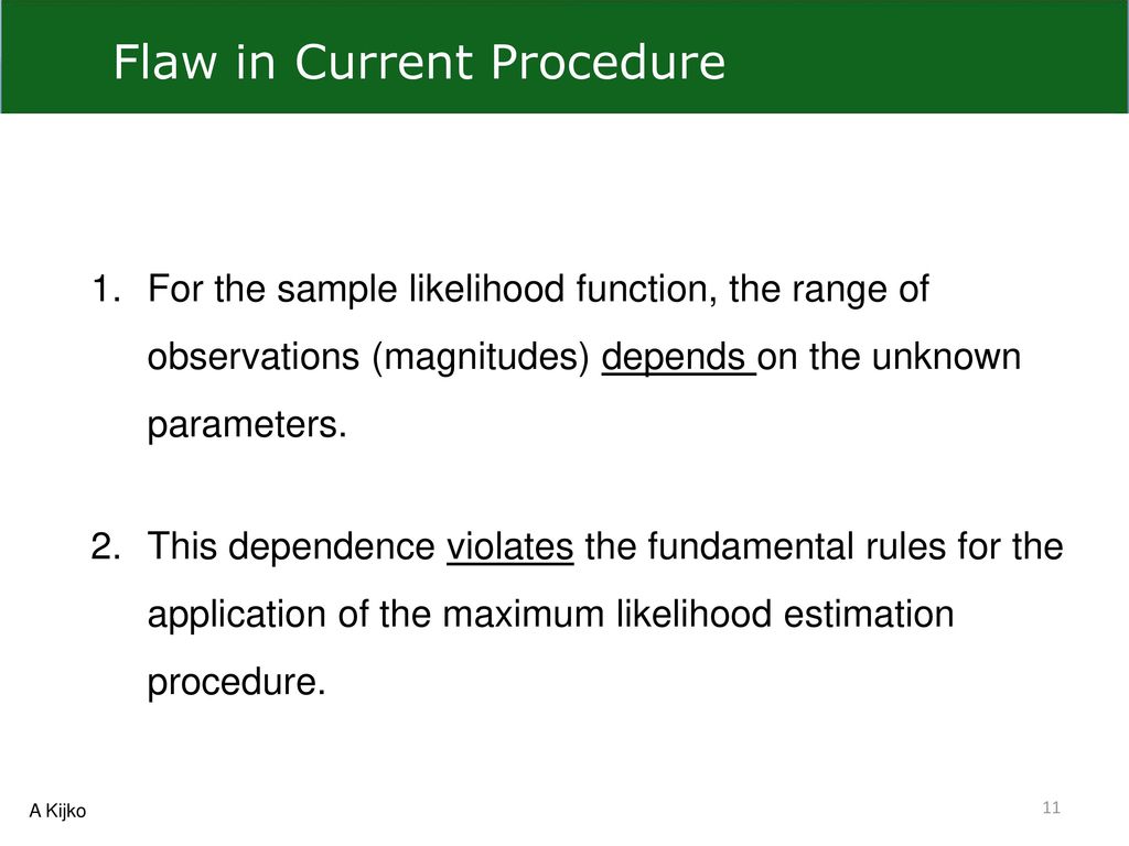 Flaw in Current Procedure