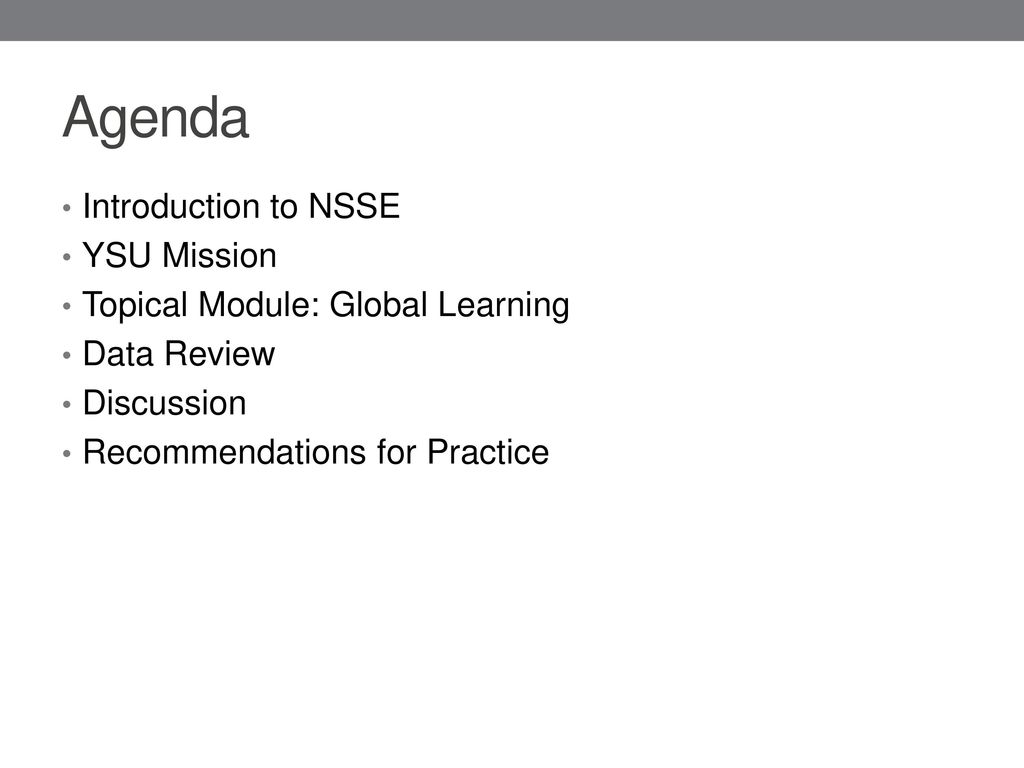 NSSE Data Conversations ppt download