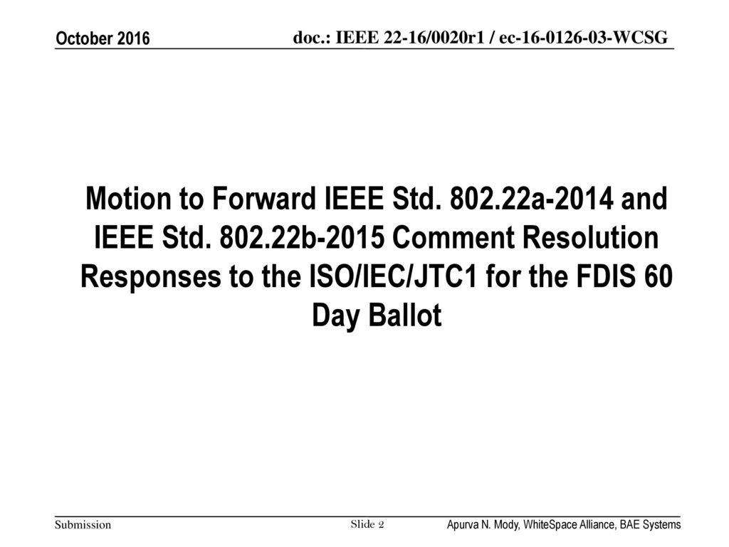 Ec Motions Package Authors Date October Ppt Download