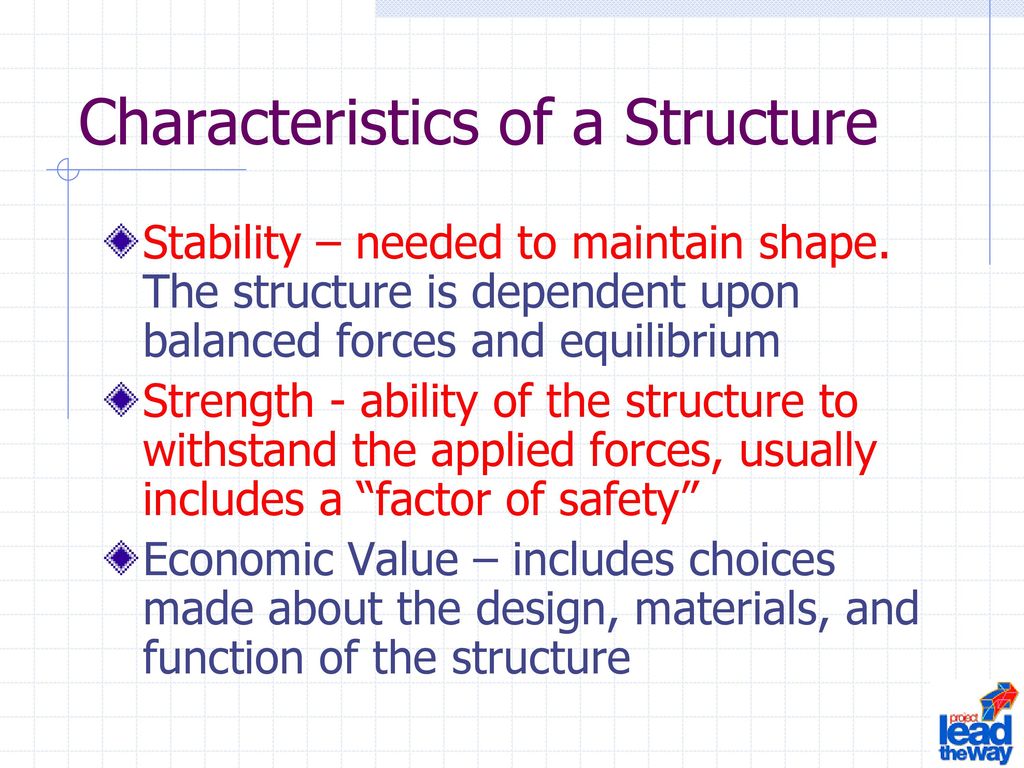 Characteristics of a Structure