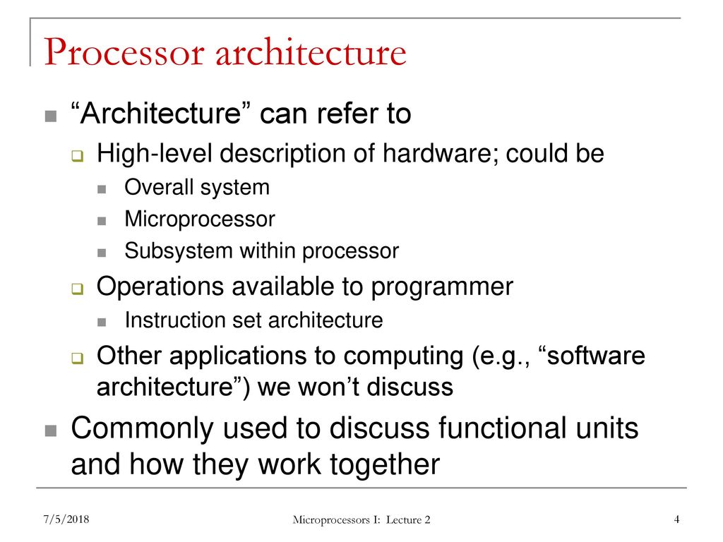Microprocessor Systems Design I - ppt download