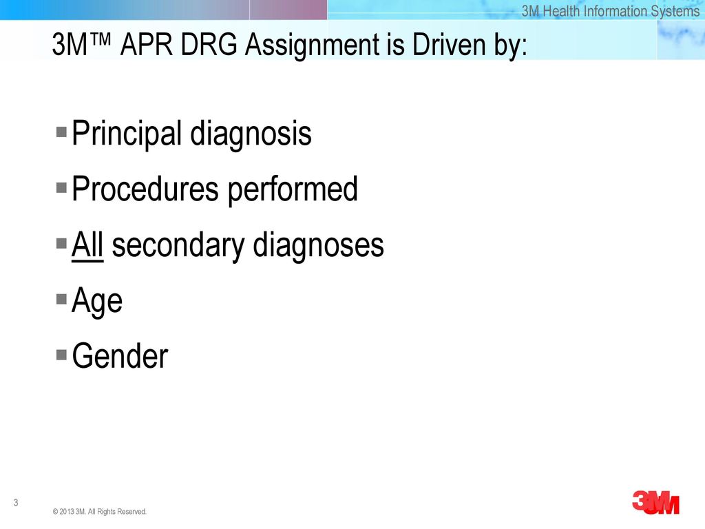 APR DRG Classification Data Elements ppt download