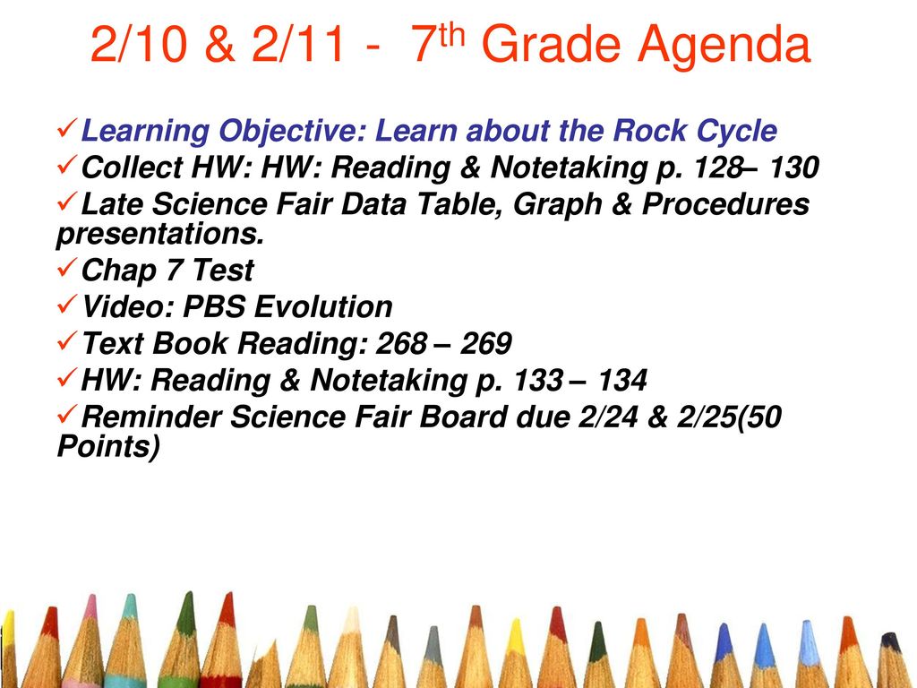 2 10 2 11 7th Grade Agenda Learning Objective Learn About The Rock 2-10-2-11-7th-grade-agenda-learning-objective-learn-about-the-rock