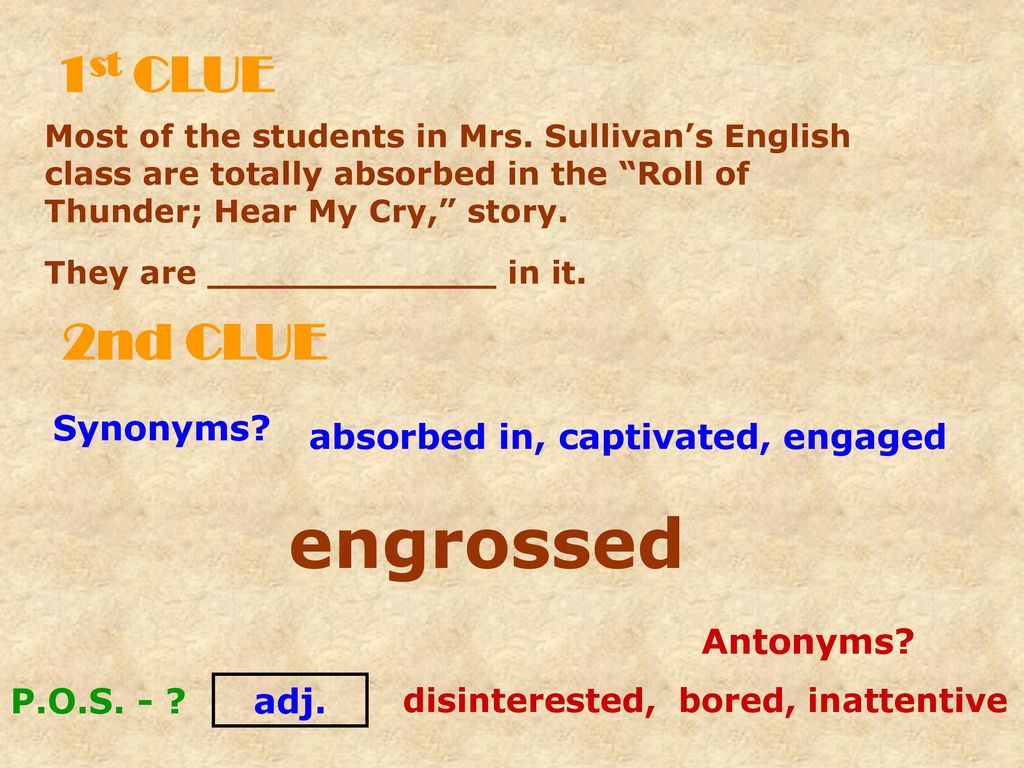 Vocabulary Challenge # 8 ppt download