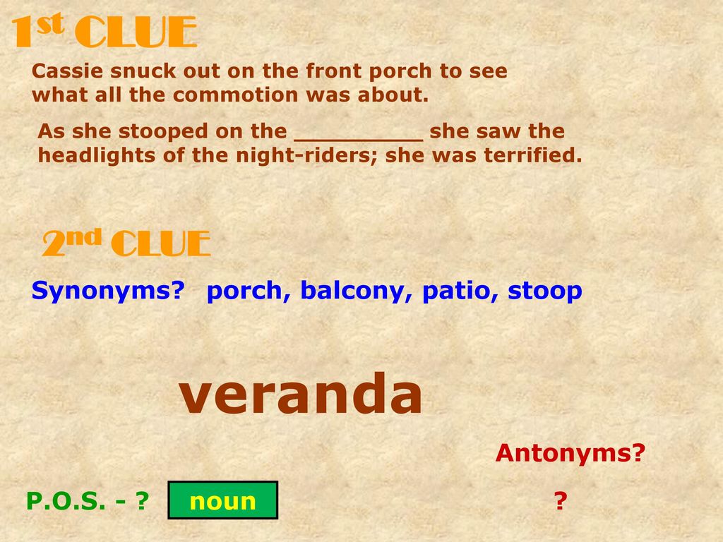 Vocabulary Challenge # 8 ppt download