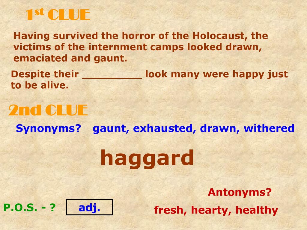 Vocabulary Challenge 8 ppt download