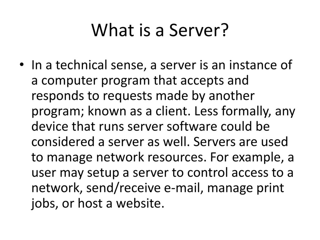 What is a Server