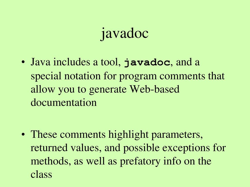 Software Development Handing Errors and Creating Documentation - ppt ...
