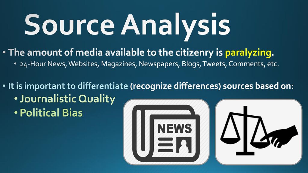 Source Analysis Journalistic Quality Political Bias