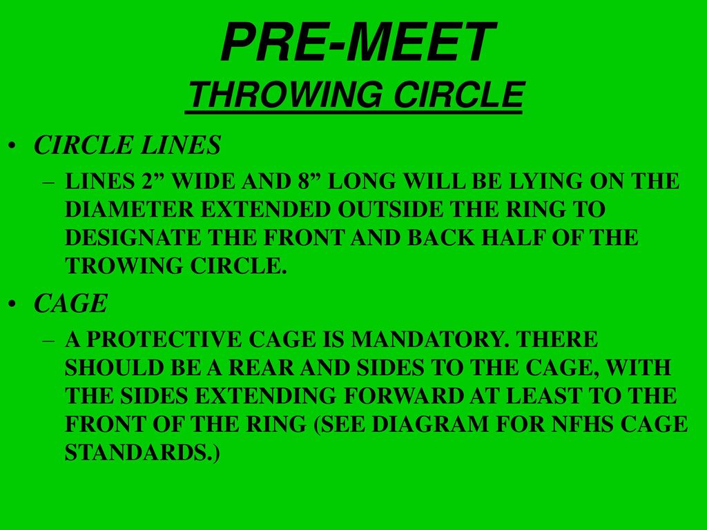 PRE MEET+THROWING+CIRCLE