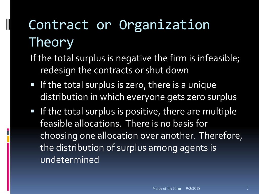 Contract or Organization Theory