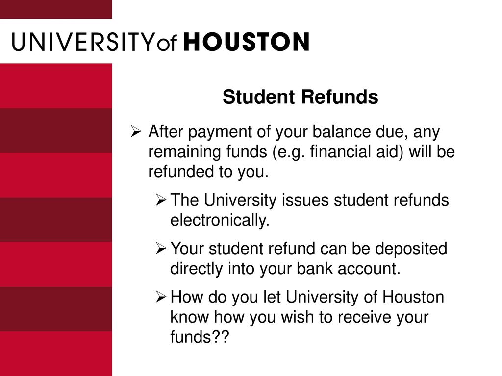 University of Houston Student Business Services ppt download