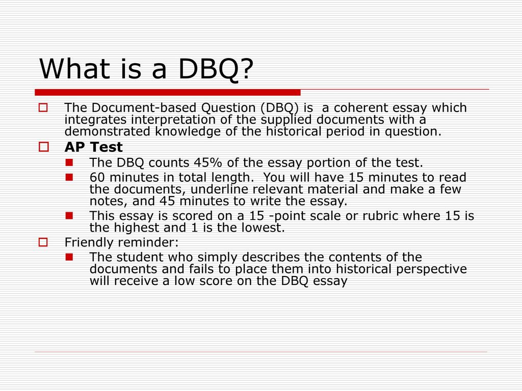 Writing a DBQ A step by step guide ppt download Writing a DBQ A step by step guide ppt download