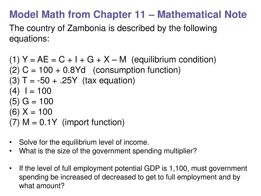 Chapter 11 Part 2 Basic Keynesian Model Ppt Download