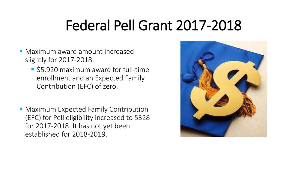 2017 2018 Federal Pell Chart