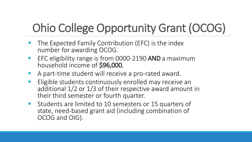OASFAA Counselor October ppt download