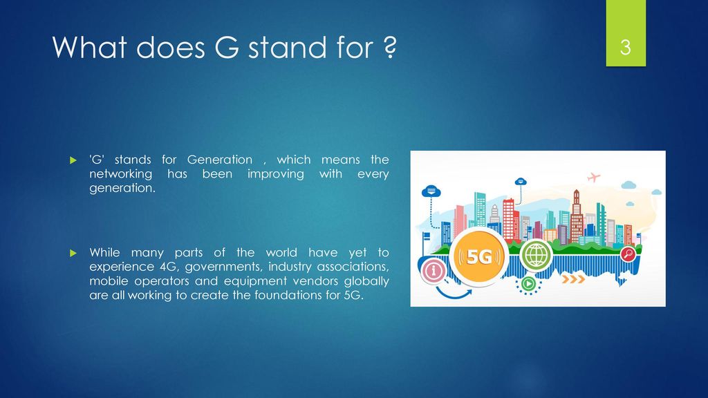 Co znamená G v 5G?
