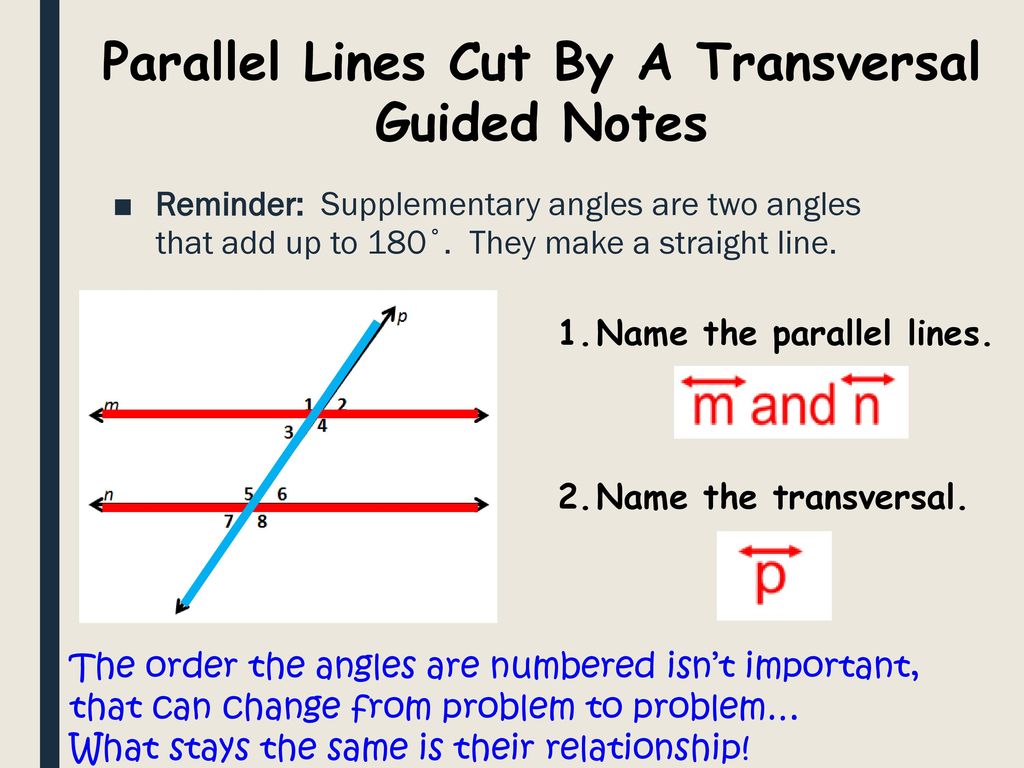 Parallel Lines & Transversals - ppt download Within Angles And Parallel Lines Worksheet