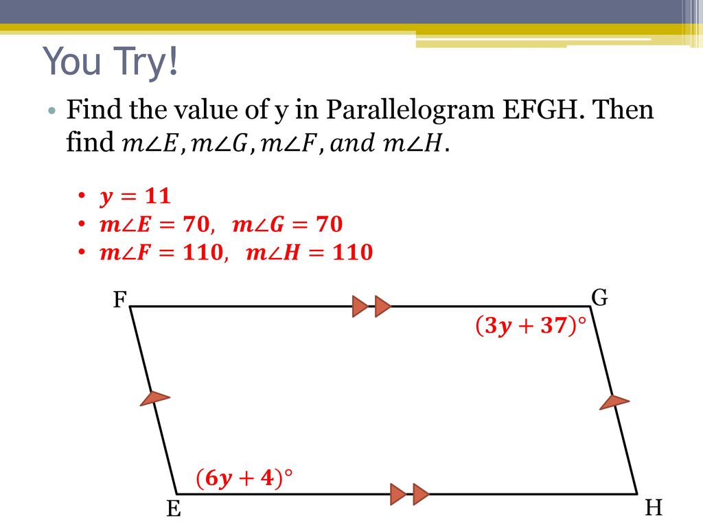 Characteristics Of Parallelograms Ppt Download