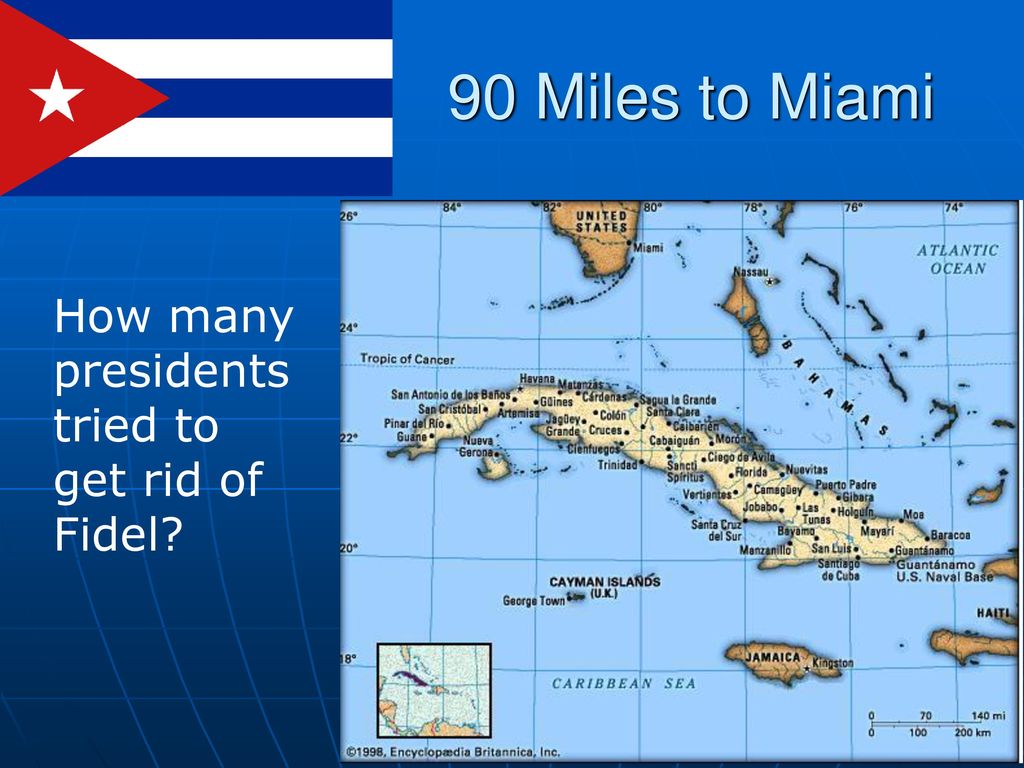 90 Miles to Miami How many presidents tried to get rid of Fidel