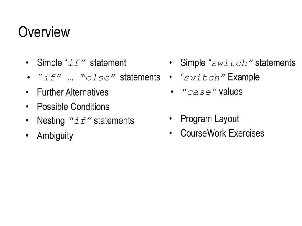 G51PR1 Introduction to Programming I - ppt download