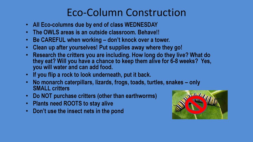 ecocolumn air holes