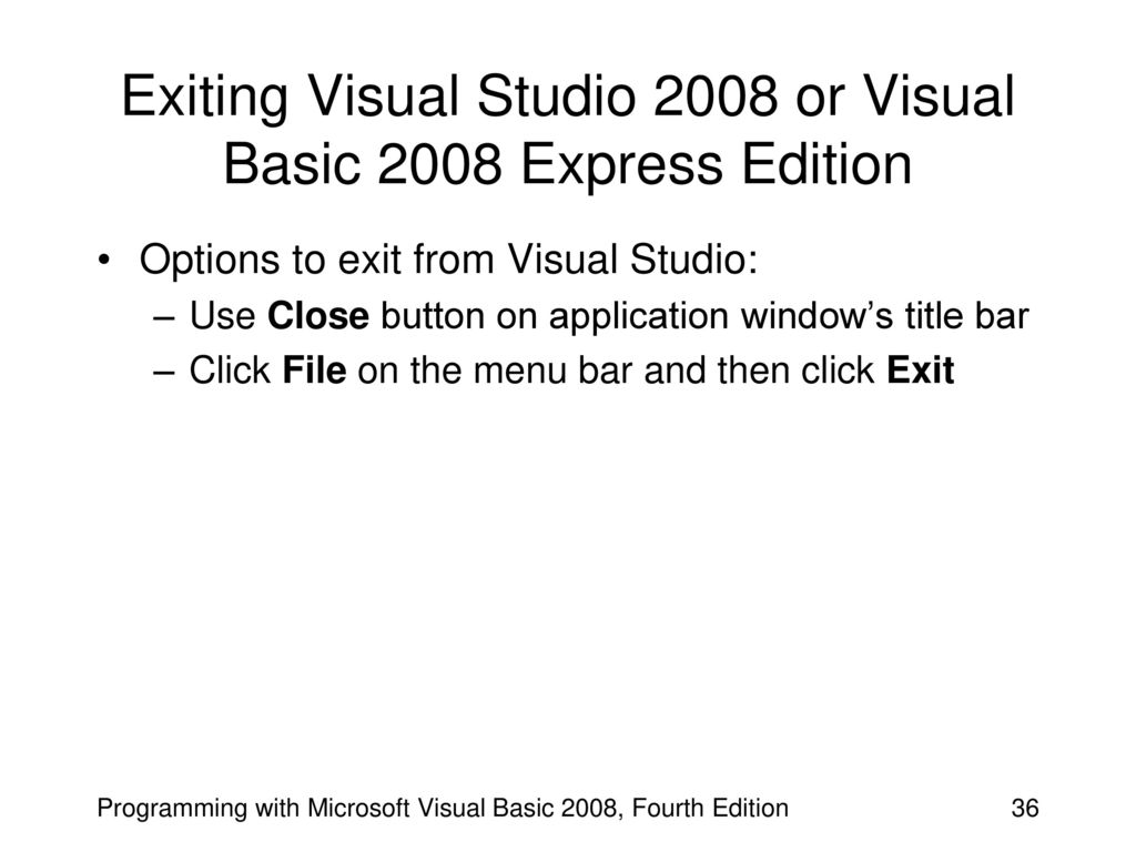 Programming with Microsoft Visual Basic th Edition - ppt download