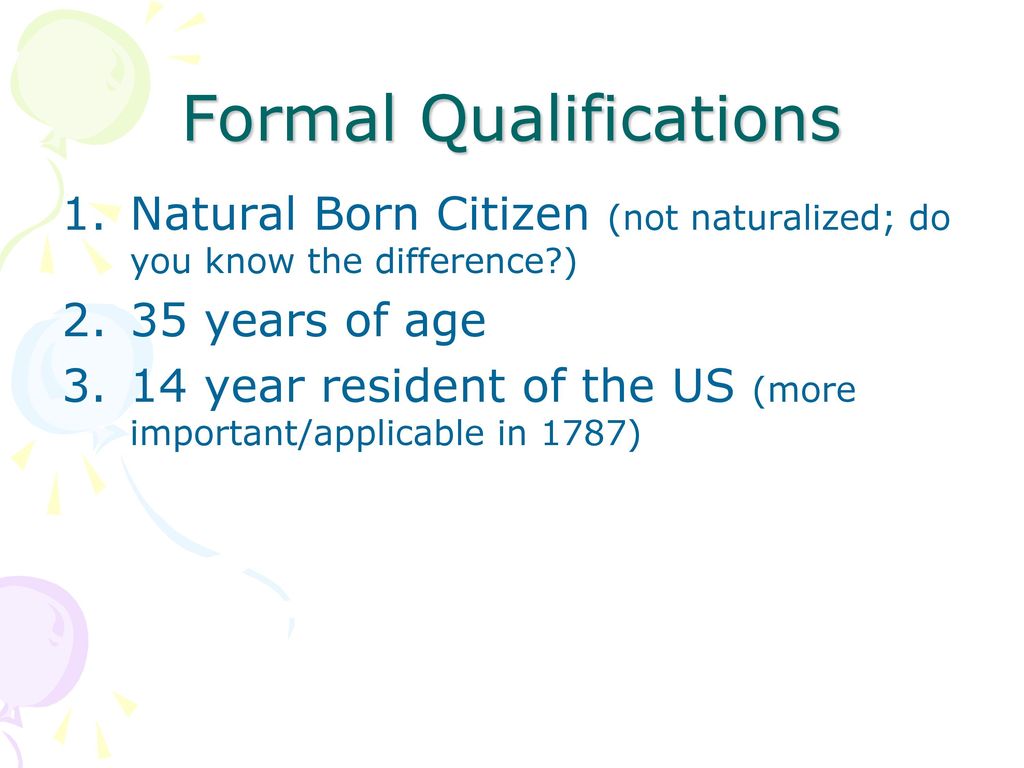Formal Qualifications