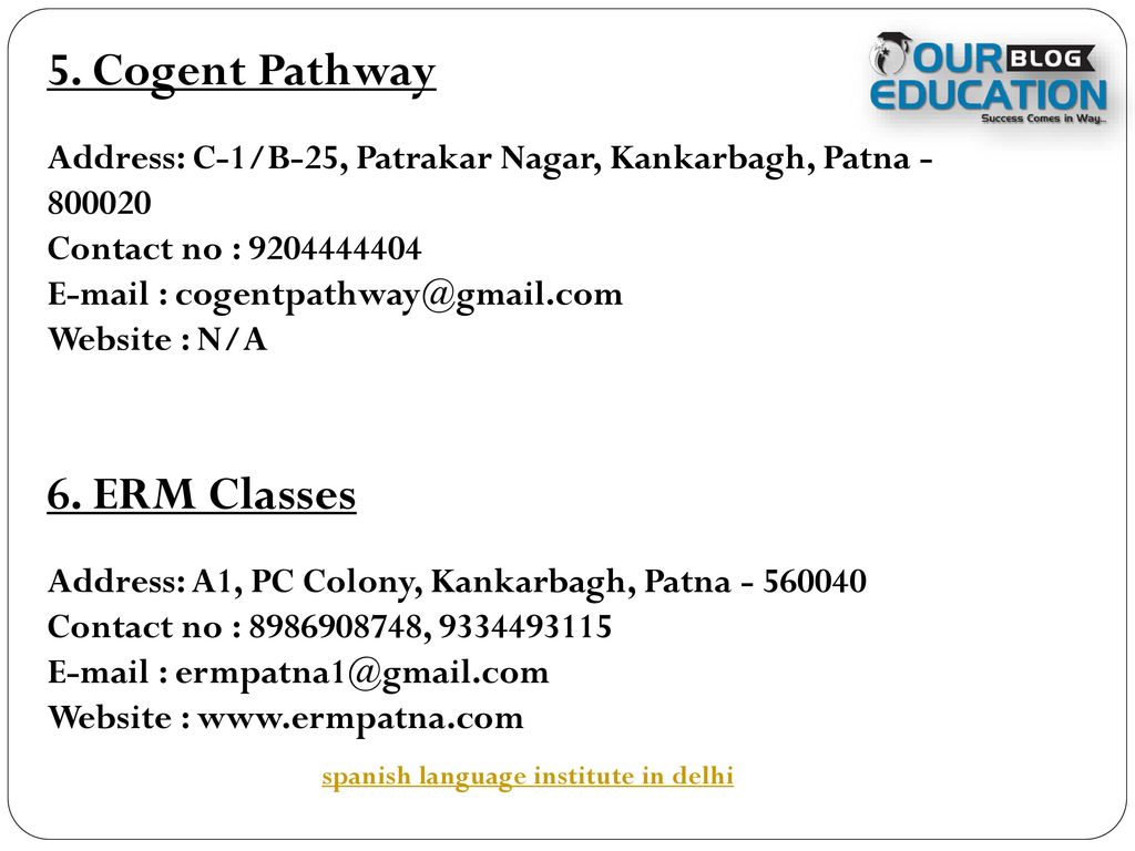5. Cogent Pathway 6. ERM Classes