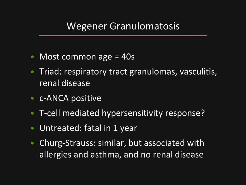 Wegener Granulomatosis