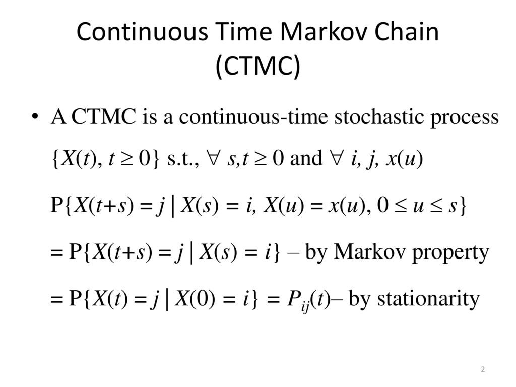 Ctmcs N M Queues Ppt Download