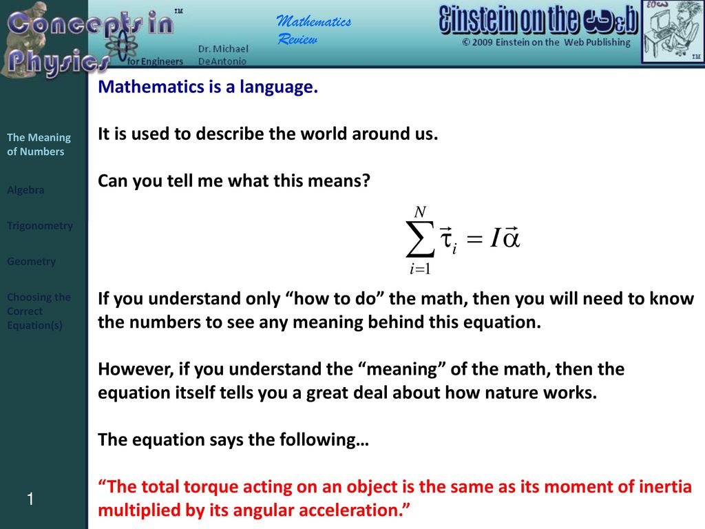 essay on mathematics is a language