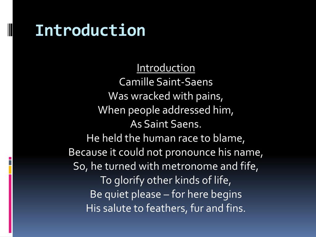What We're Listening To: Camille Saint-Saëns Introduction and