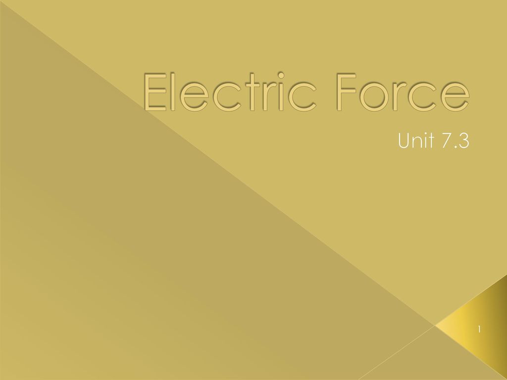 electric-force-unit-ppt-download