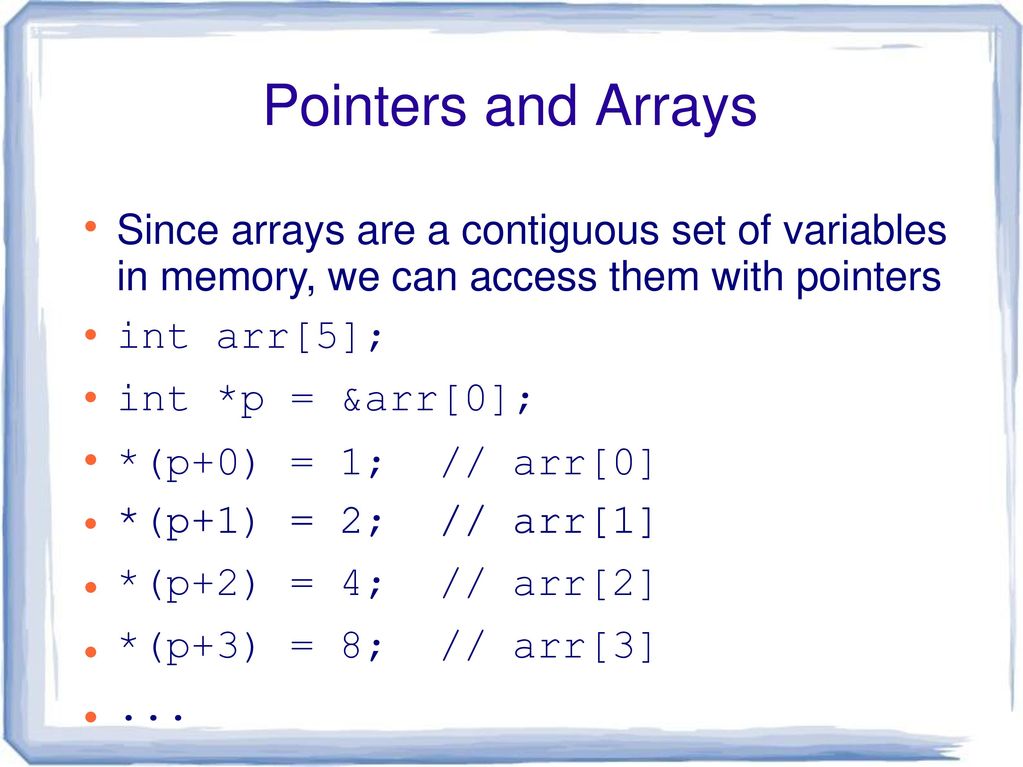 Pointers in C. - ppt download