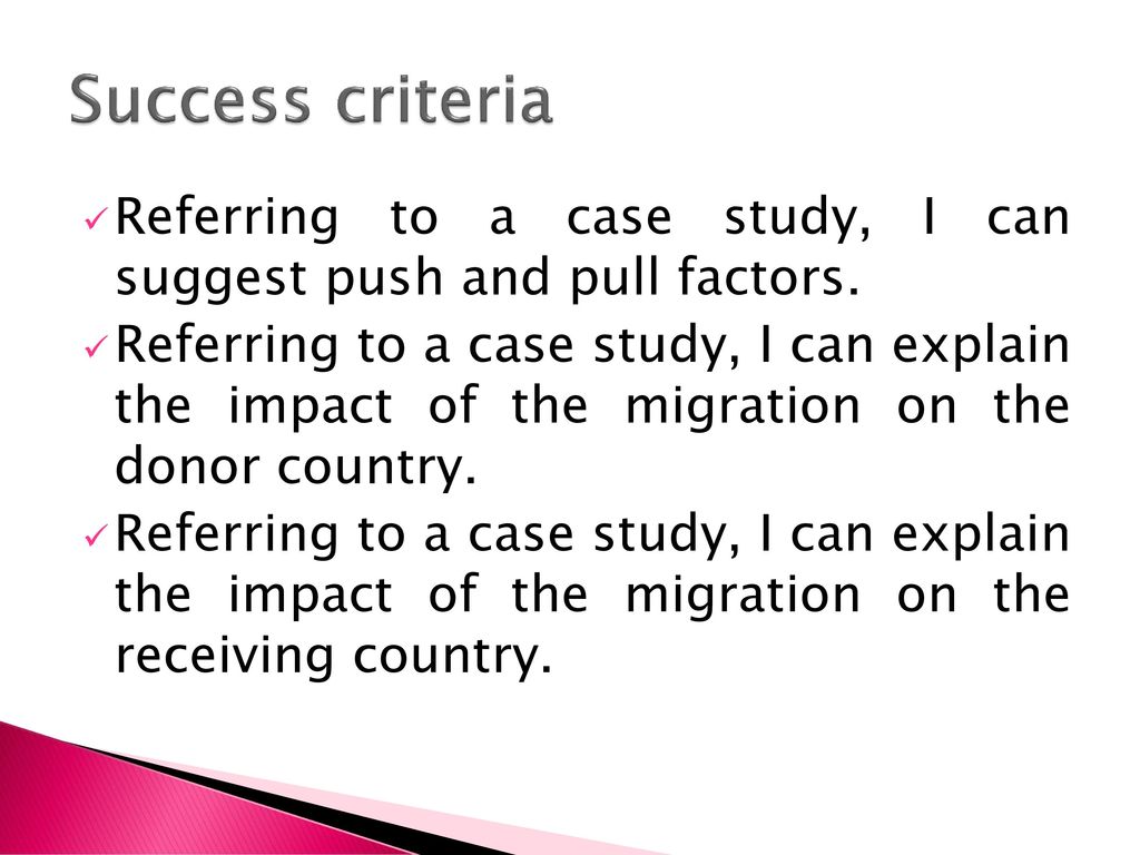 voluntary migration case study