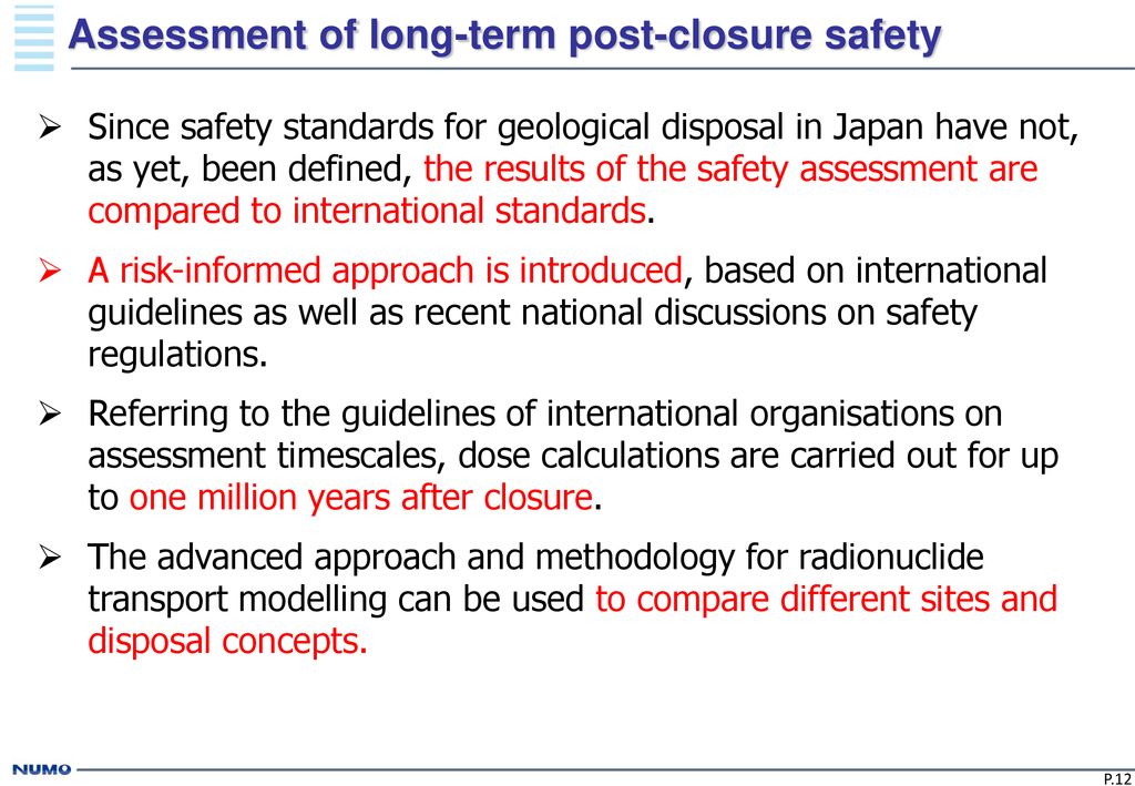 Development Of The NUMO Pre-selection, Site-specific Safety Case - Ppt ...