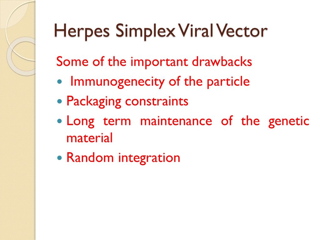 Herpes Simplex Viral Vector
