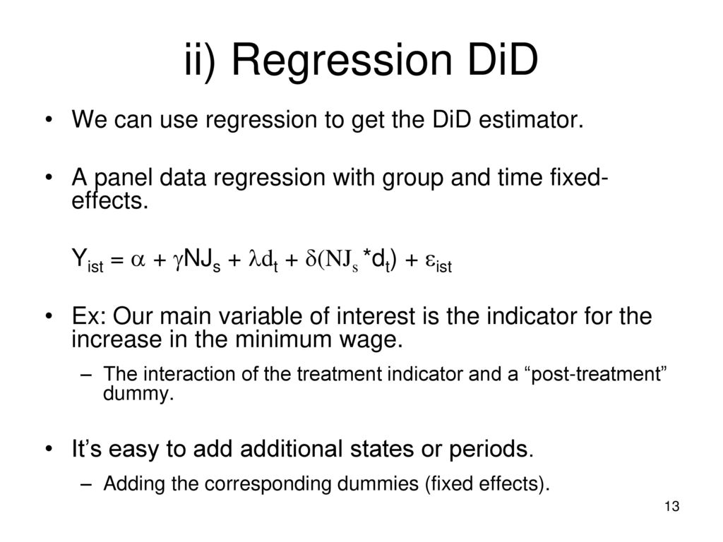 Difference in differences ppt download