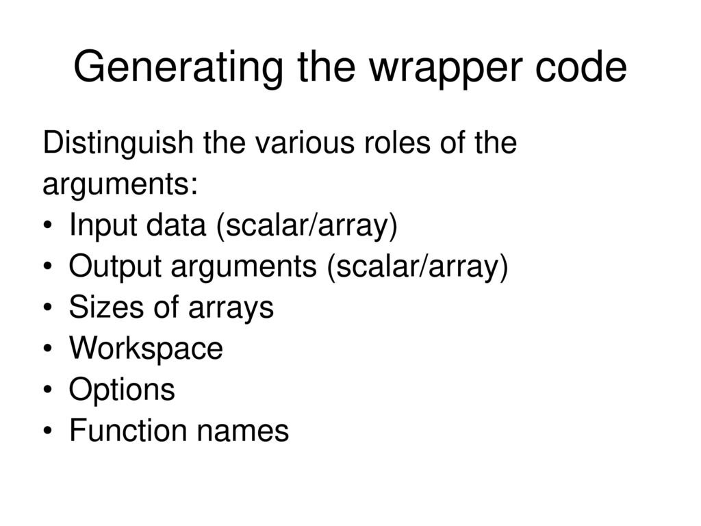 Wrapping Fortran libraries - ppt download