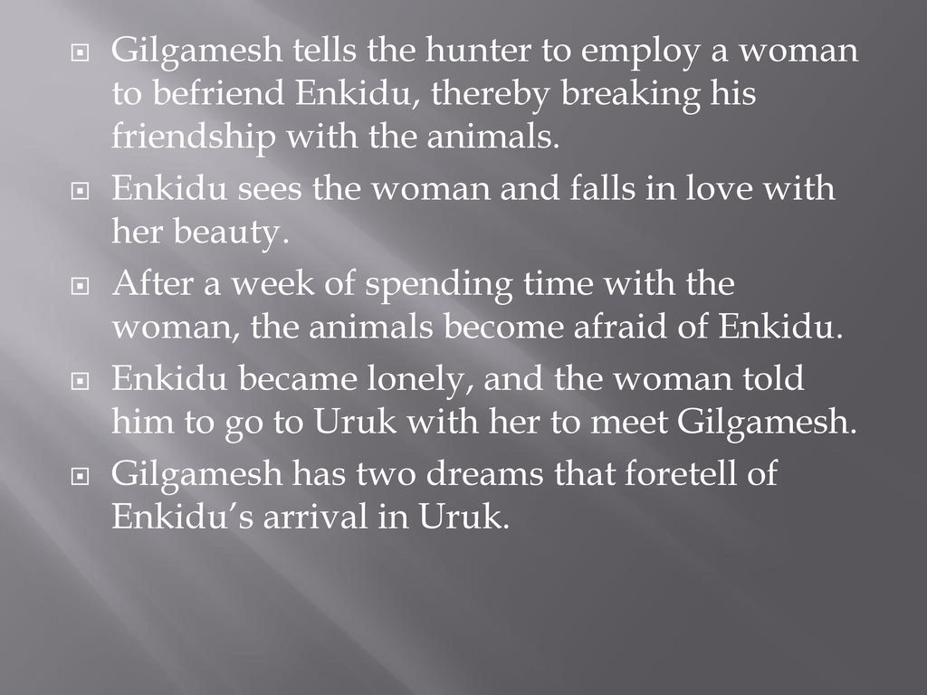 gilgamesh and enkidu friendship