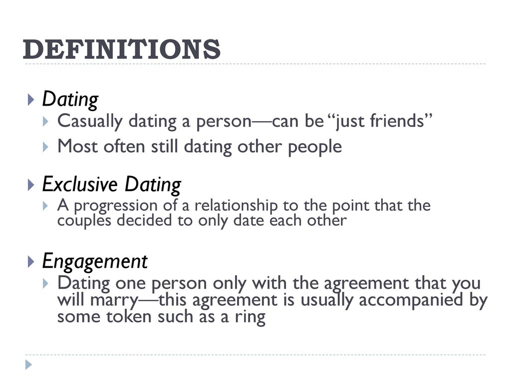 Monogamous Dating Definitions