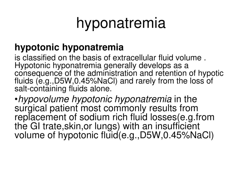 FLUID AND ELECTROLYTE MANAGEMENT OF THE SURGICAL PATIENT - ppt download