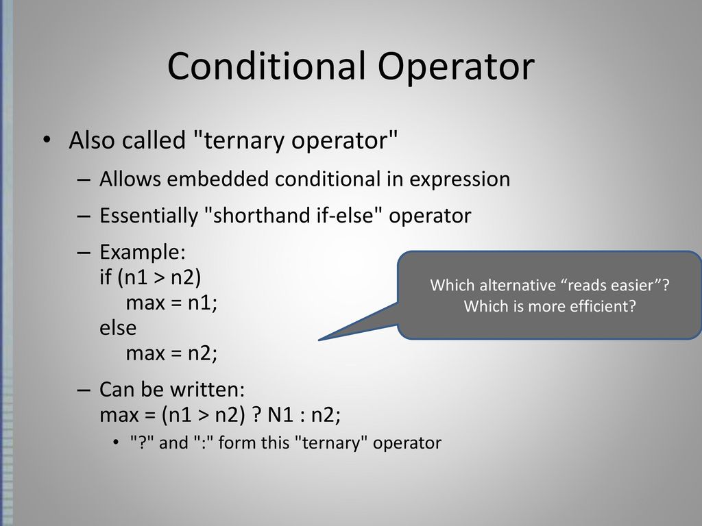 C conditions test cases ppt download