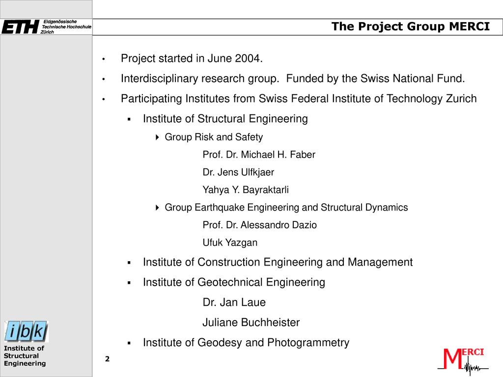 The Project Group MERCI