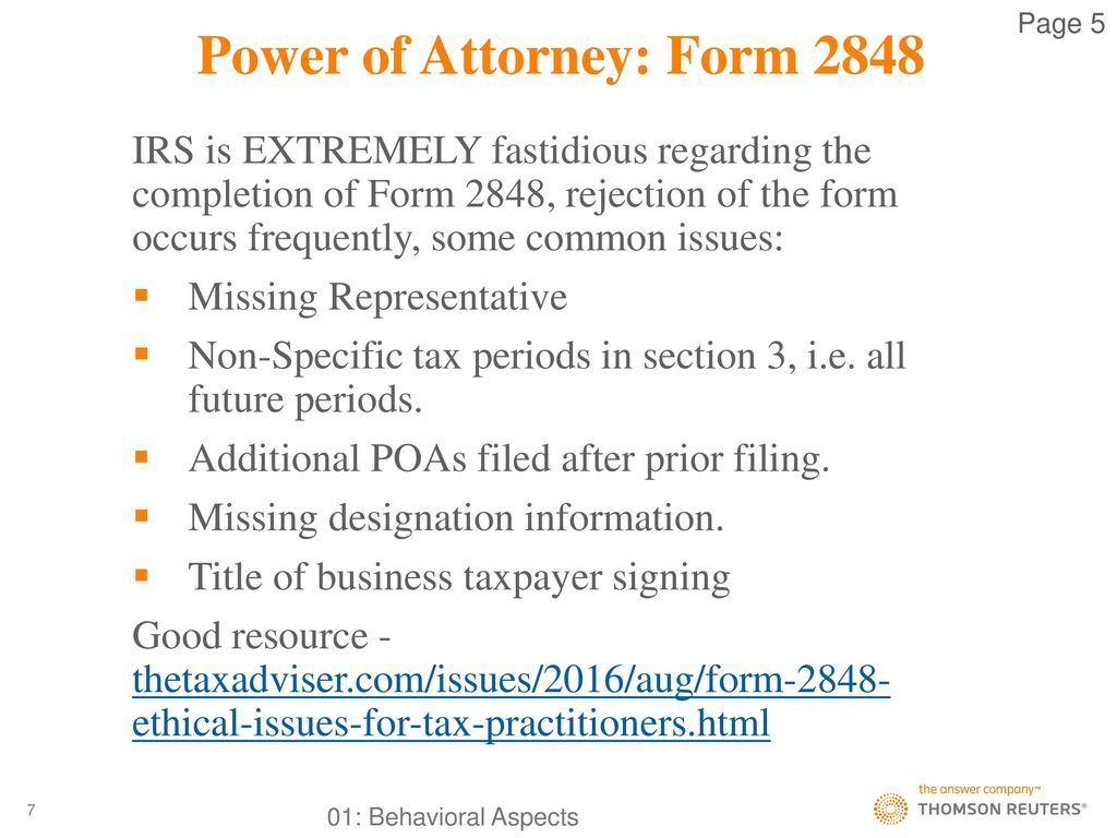 Form 2848 Power Of Attorney Status