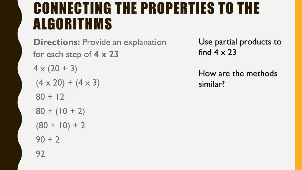 Multiplication and Division Algorithm and Properties - ppt download